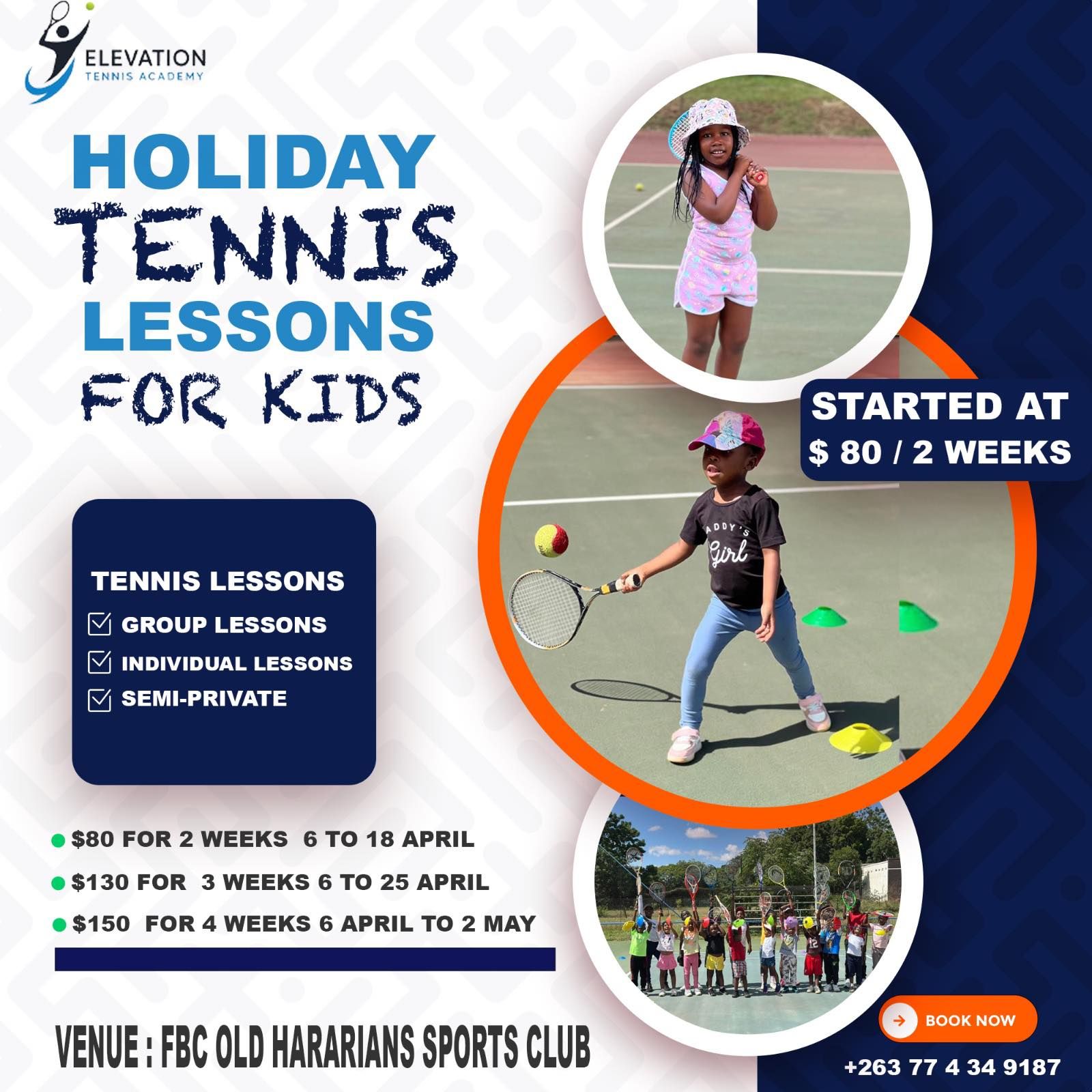 Young athlete working on serve technique