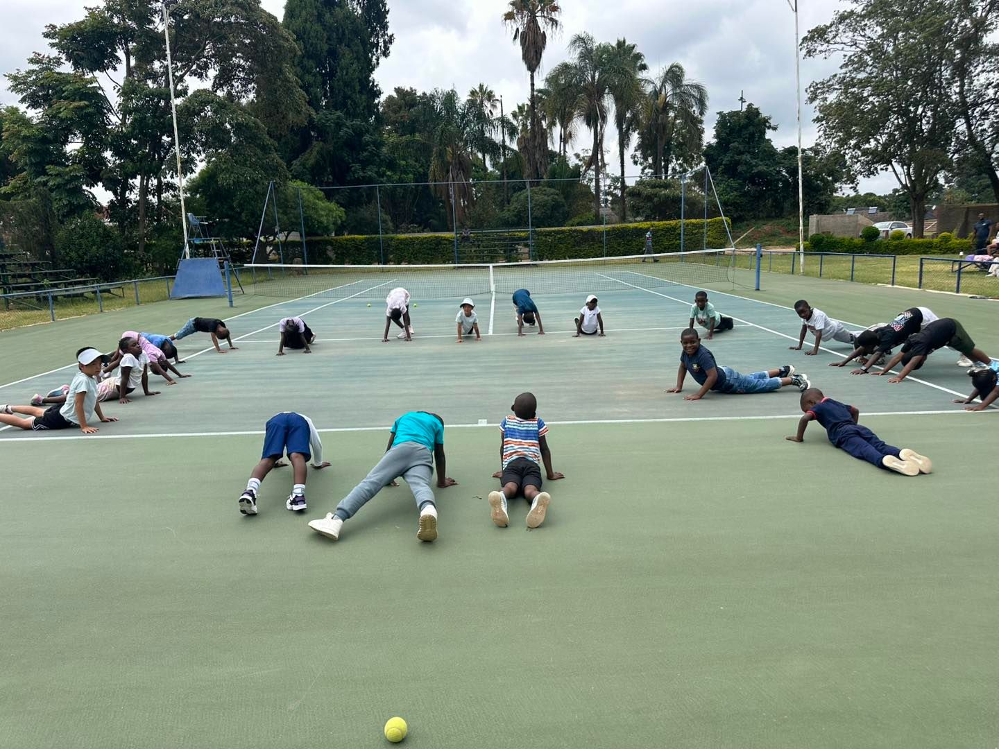 Backhand technique coaching session
