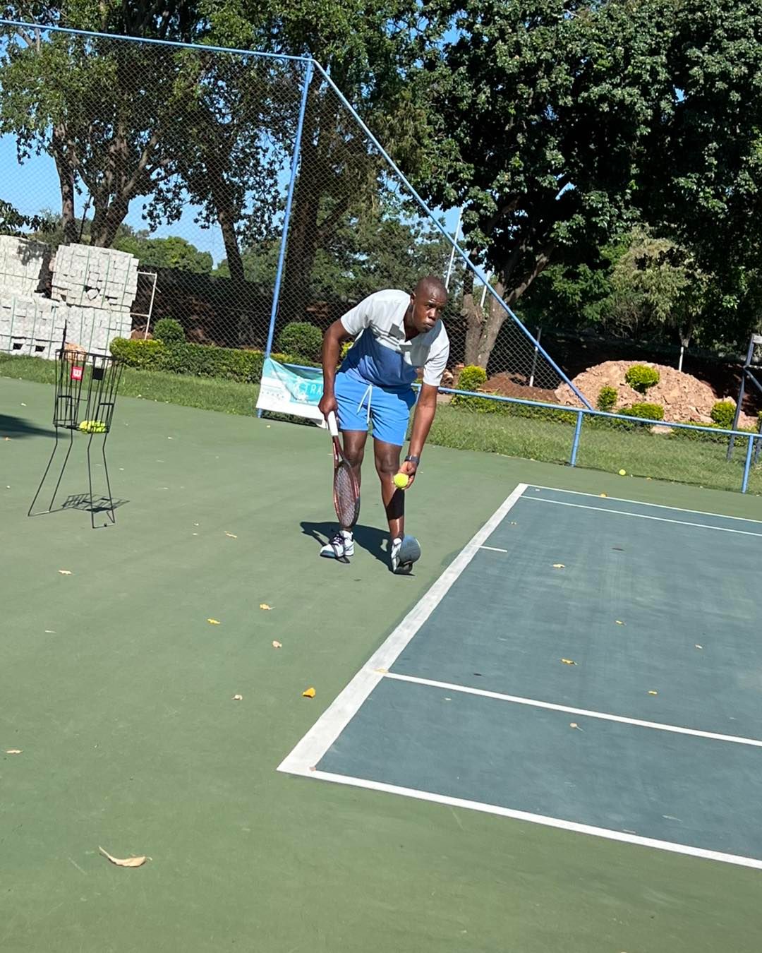 Rally practice between students