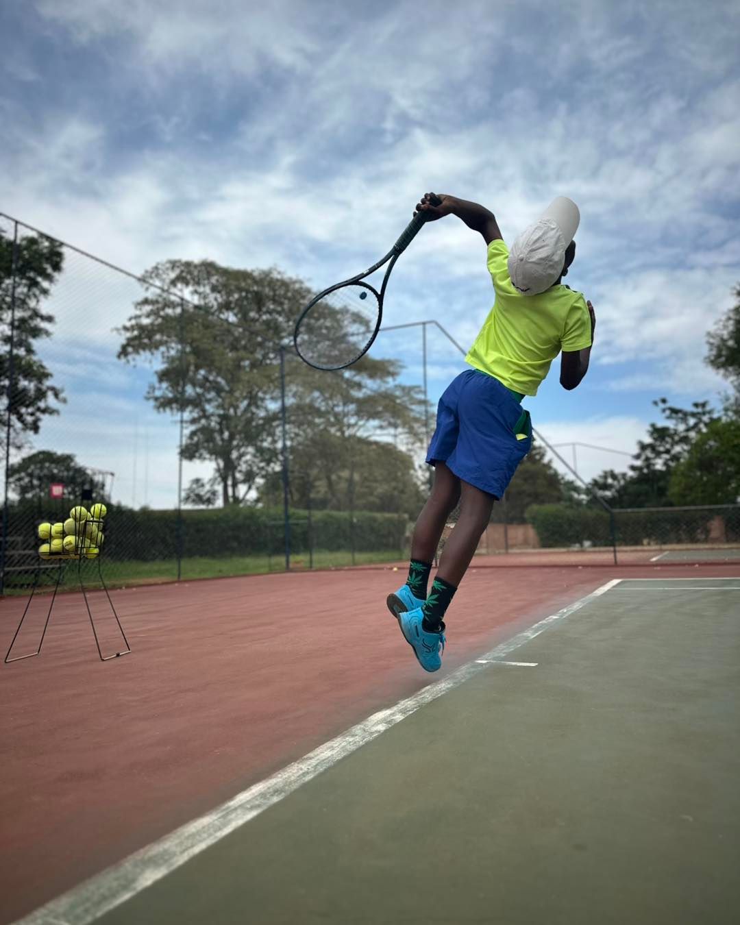 Players working on court movement