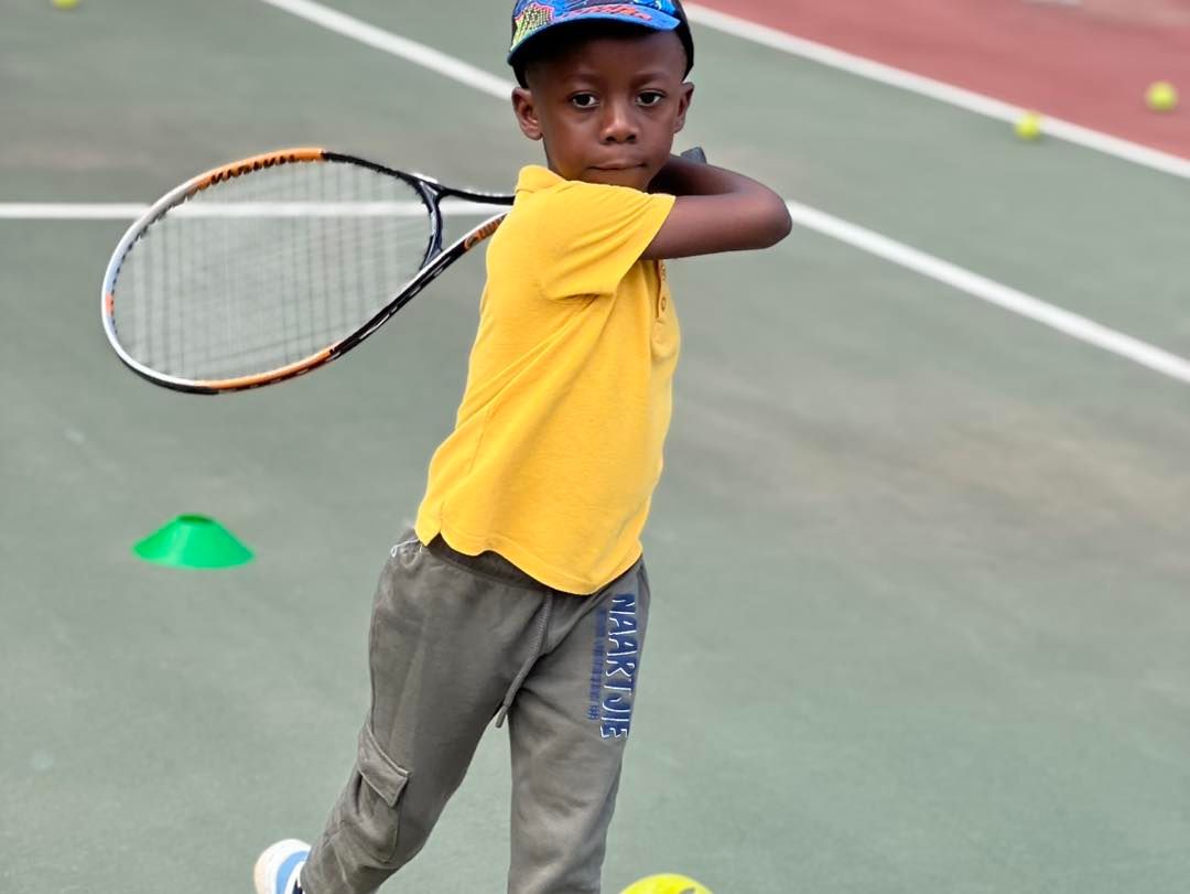 Mixed doubles practice session